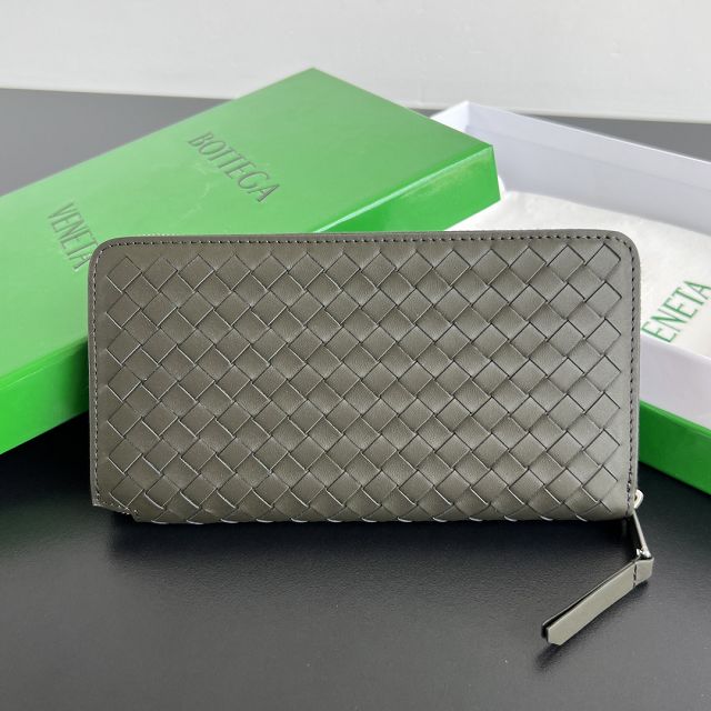 BV original lambskin piccolo zip around wallet 814680  