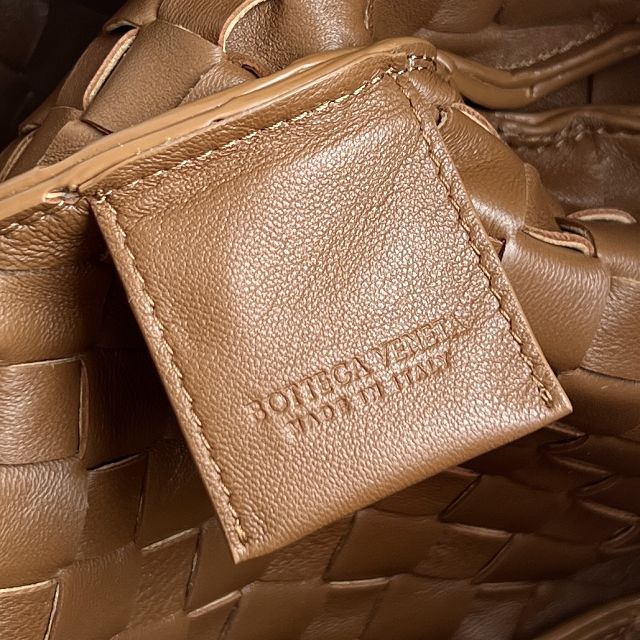 BV original suede medium campana bag 844249 amber