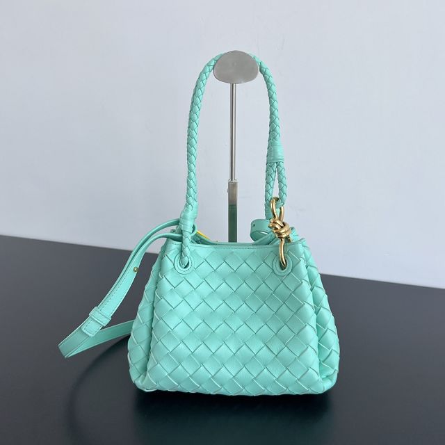 BV original lambskin small campana bag 796569 green oasis