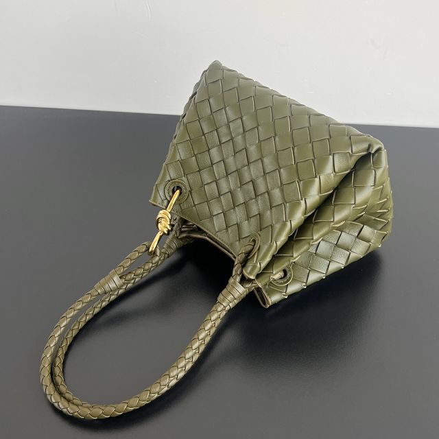 BV original lambskin small campana bag 796569 olive