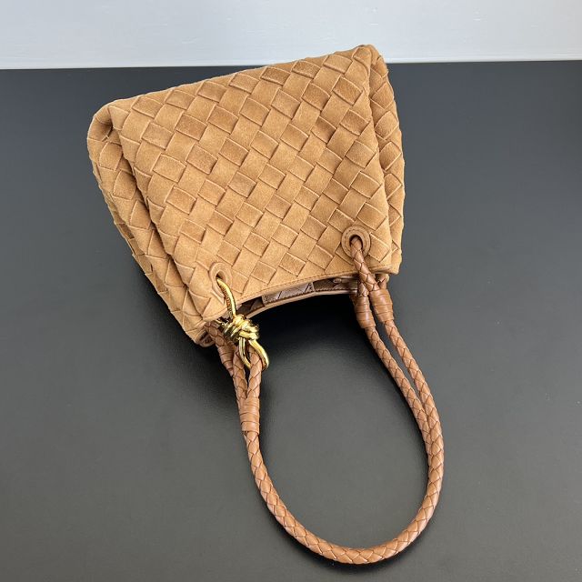 BV original suede small campana bag 796569 amber