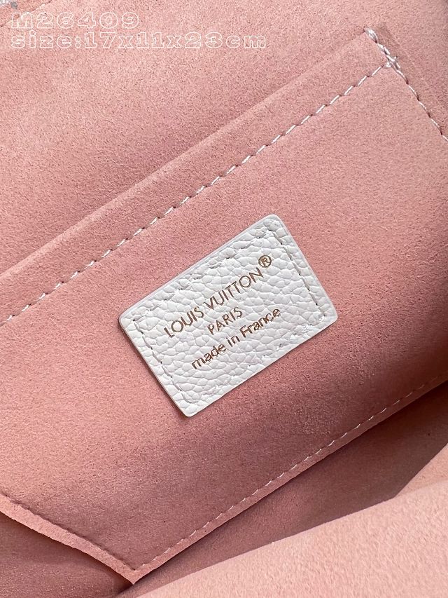 Louis vuitton original calfskin alma BB handbag M27574 milky 