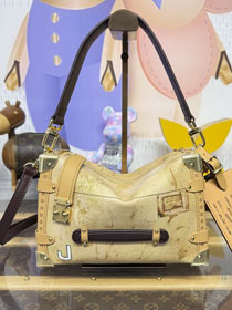 Louis vuitton original canvas side trunk MM M12480 beige