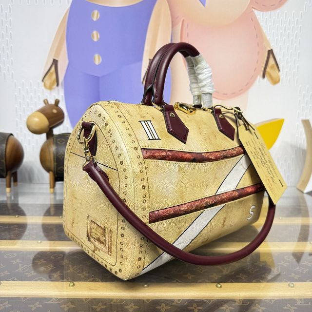 Louis vuitton original canvas speedy soft 30 M28149 beige
