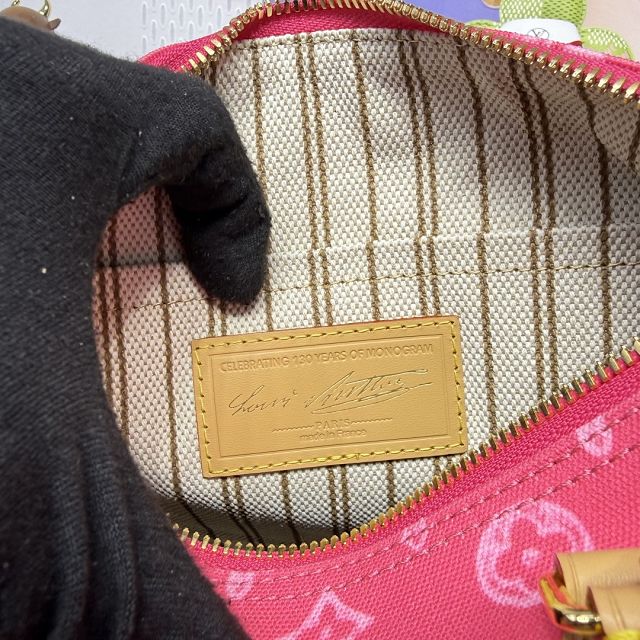 Louis vuitton original monogram canvas speedy 25 M27528 pink