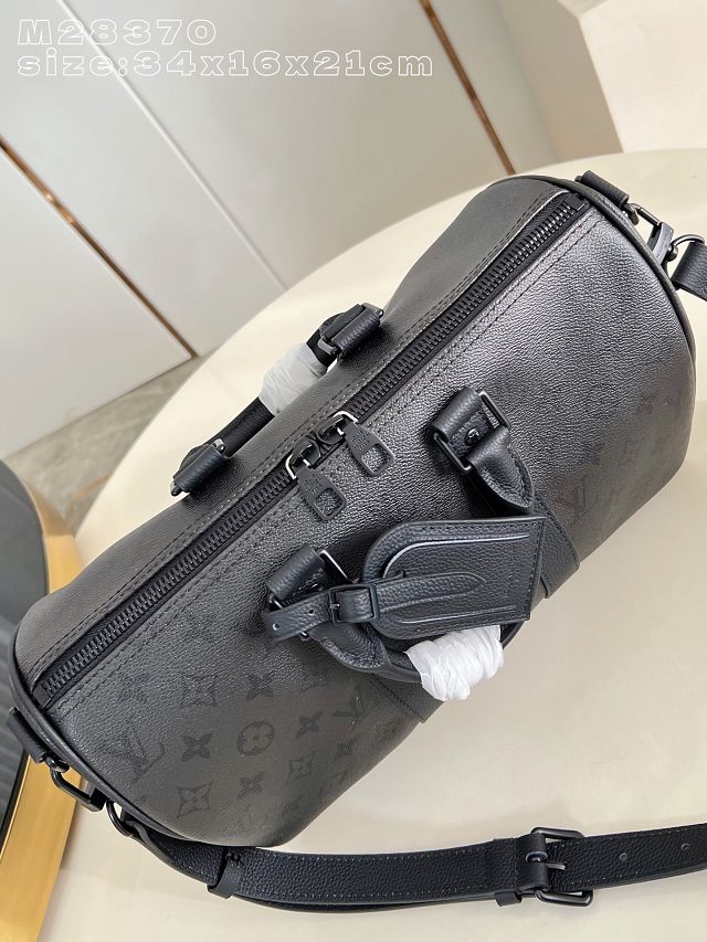 Louis vuitton original monogram eclipse keepall 35 M28370 black