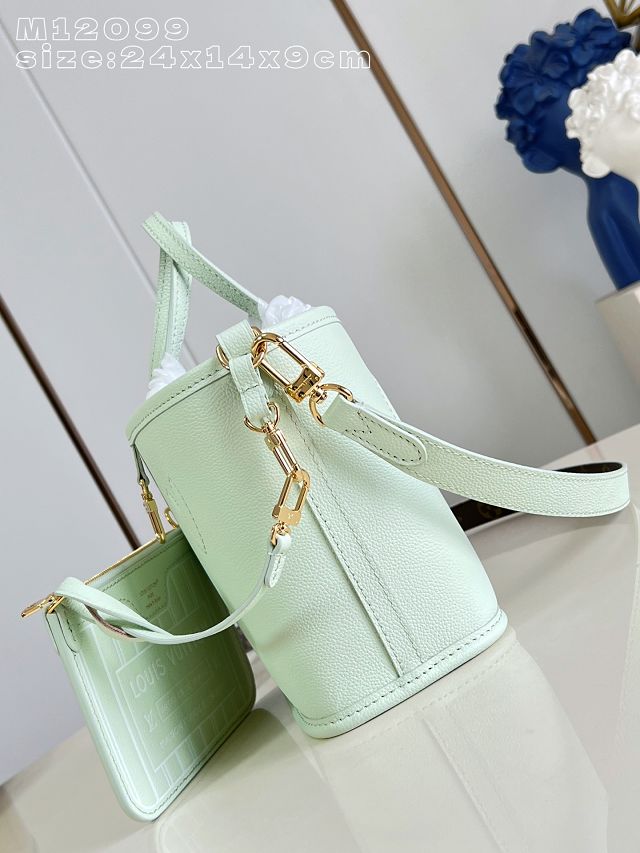 Louis vuitton original calfskin&canvas neverfull Inside out BB M12099 green