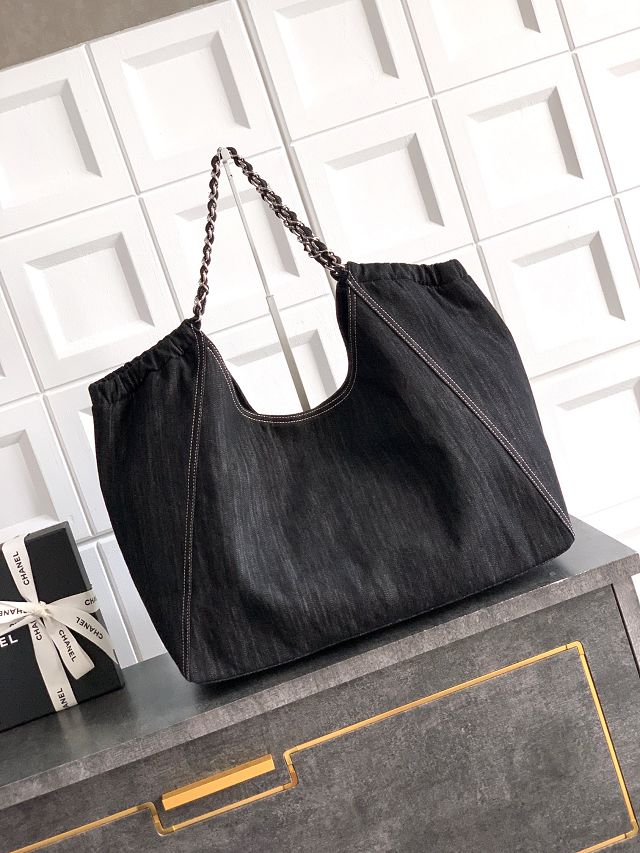 CC original denim large tote bag AS2138 black