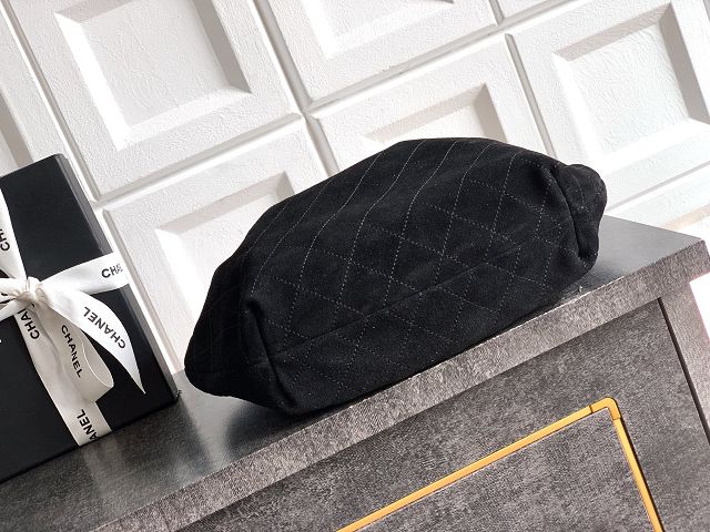 CC original suede calfskin medium hobo bag AS6010 black