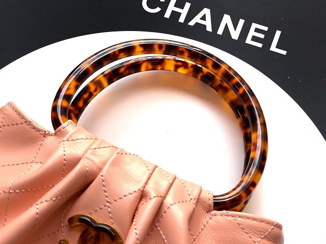 CC original lambskin small hobo bag AS6022 pink