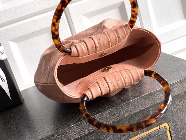 CC original lambskin small hobo bag AS6022 pink