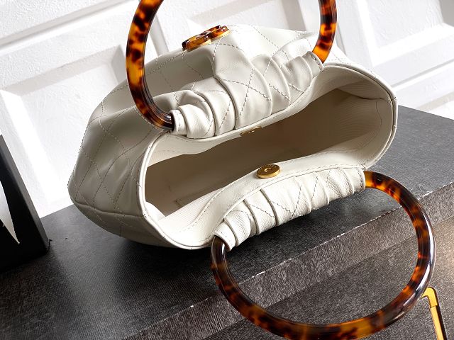 CC original lambskin small hobo bag AS6022 white