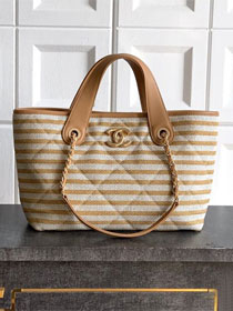 CC original raffia medium shopping bag AS6006 beige