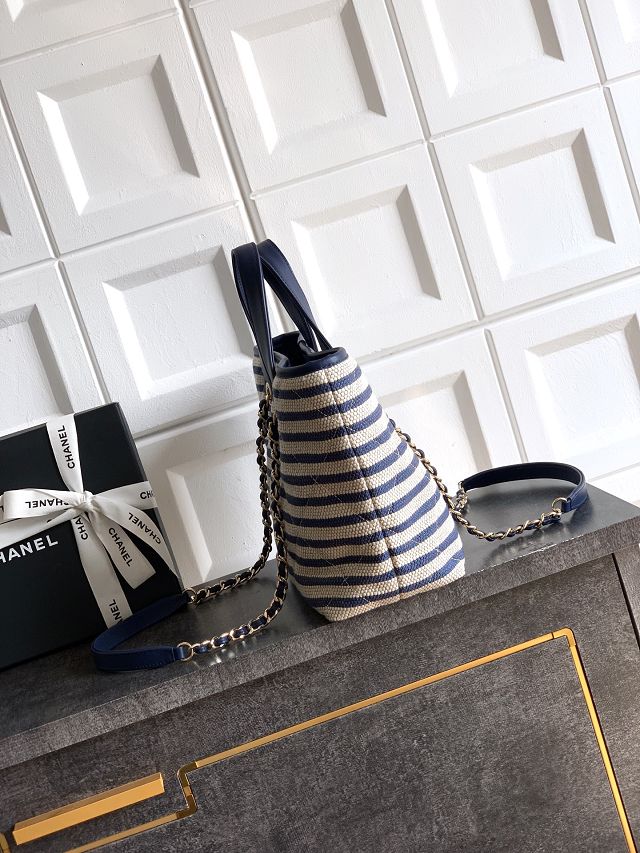 CC original raffia medium shopping bag AS6006 blue