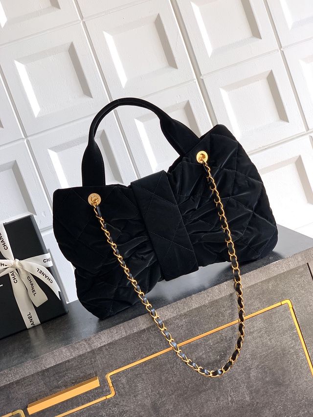 CC original velvet large handbag AS5851 black