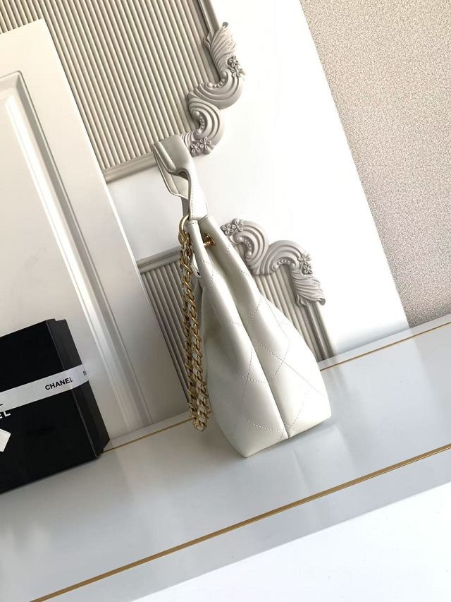 CC original calfskin medium hobo bag AS5970 white