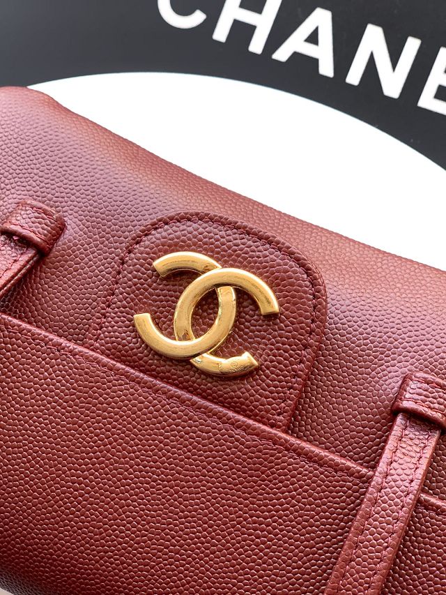 CC original grained calfskin clutch AP5068 bordeaux
