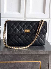 CC original lambskin wallet on chain AP3935 black