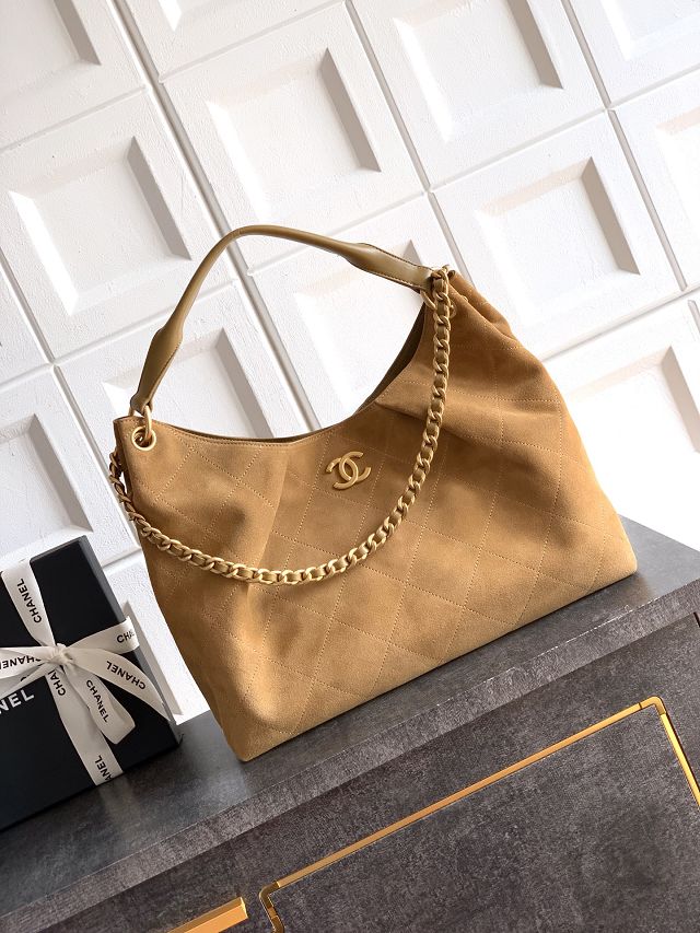 CC original suede calfskin large hobo bag AS5978 brown