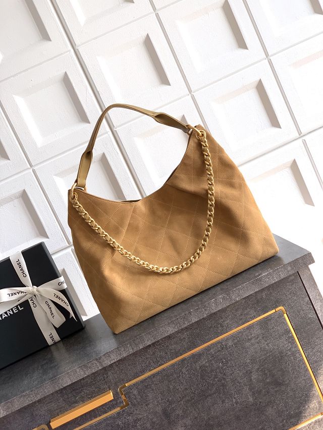 CC original suede calfskin large hobo bag AS5978 brown