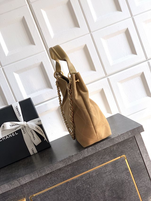 CC original suede calfskin medium hobo bag AS5970 brown