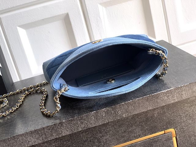 CC original denim nano 31 bag AS3656 dark blue&blue