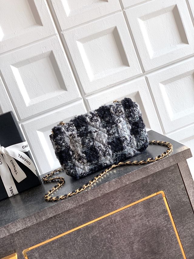 CC original tweed mini flap bag A69900 black