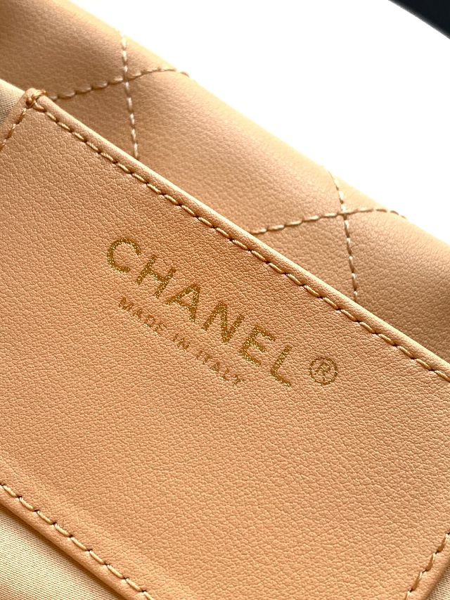 CC original calfskin large hobo bag AS5967 apricot