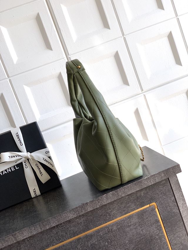 CC original calfskin medium hobo bag AS5976 green