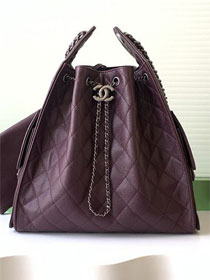 CC original grained calfskin 25 medium handbag AS5311 burgundy