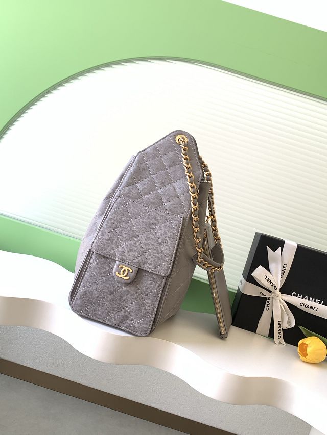 CC original grained calfskin 25 medium handbag AS5311 grey