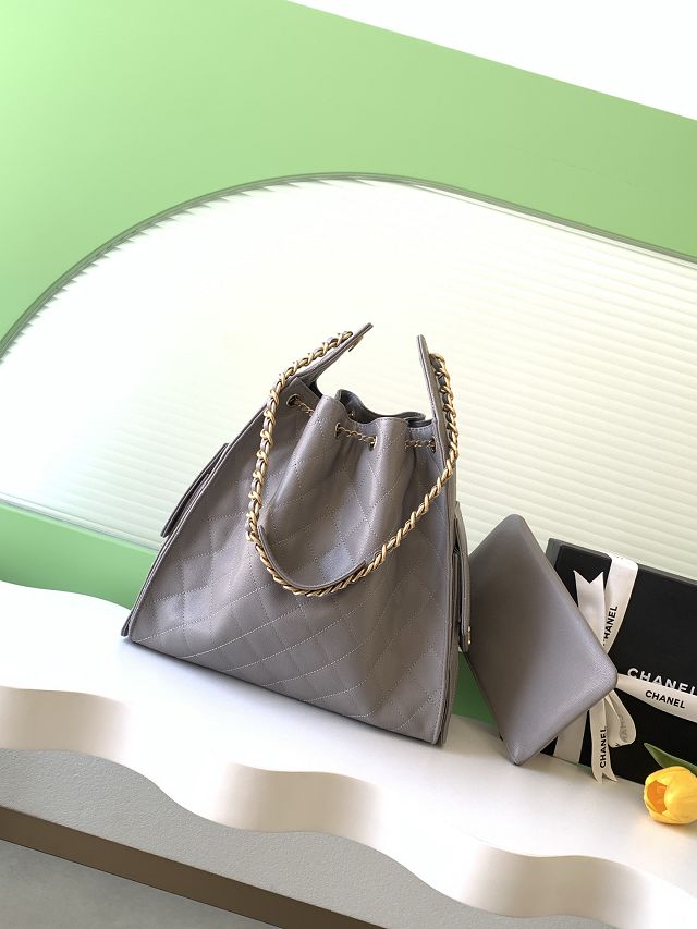 CC original grained calfskin 25 medium handbag AS5311 grey