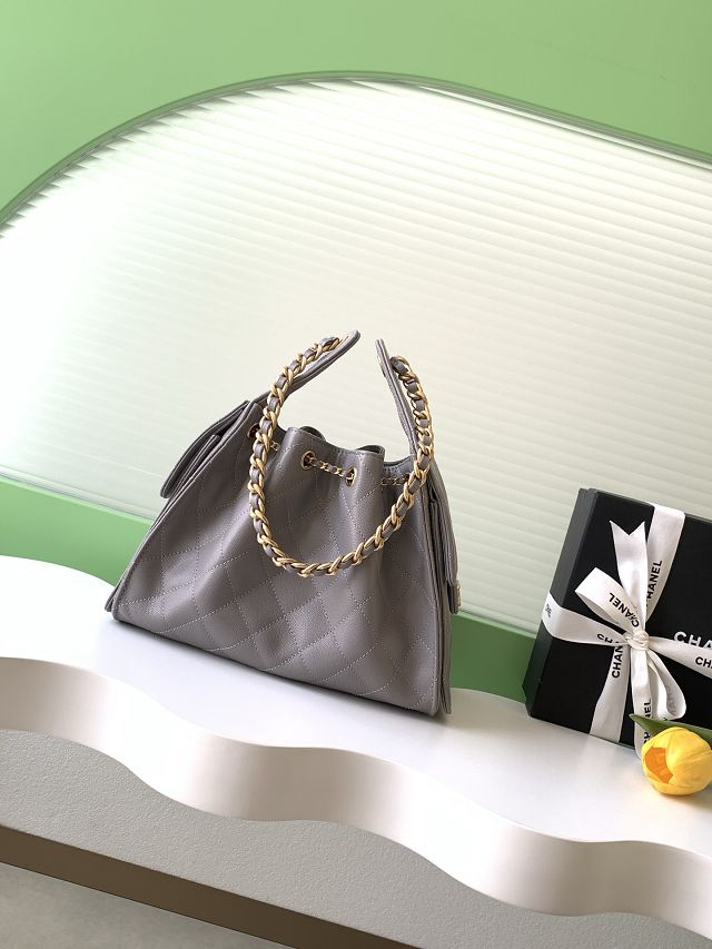 CC original grained calfskin 25 small handbag AS5293 grey