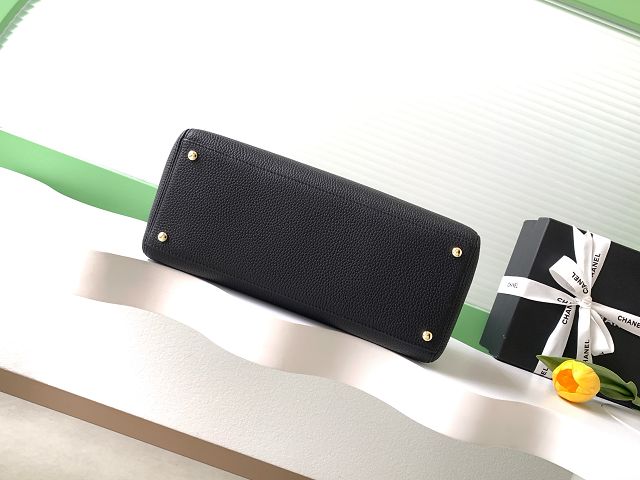 CC original grained calfskin small tote bag AS2156 black