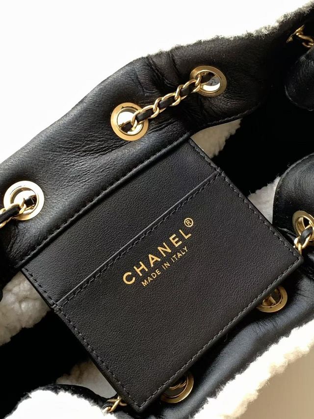 CC original lambskin 25 small handbag AS5293 black&white