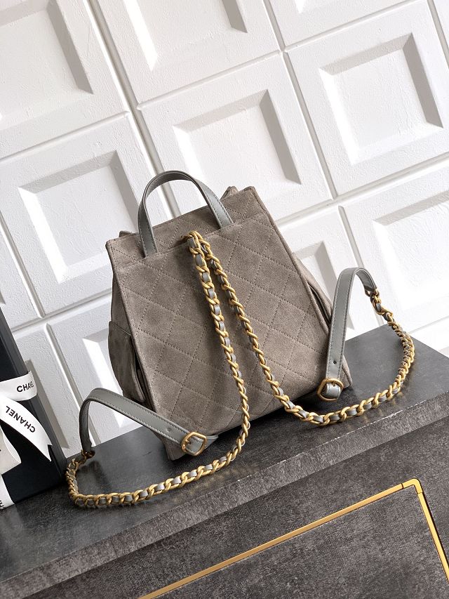 CC original suede calfskin 25 backpack AS5600 grey