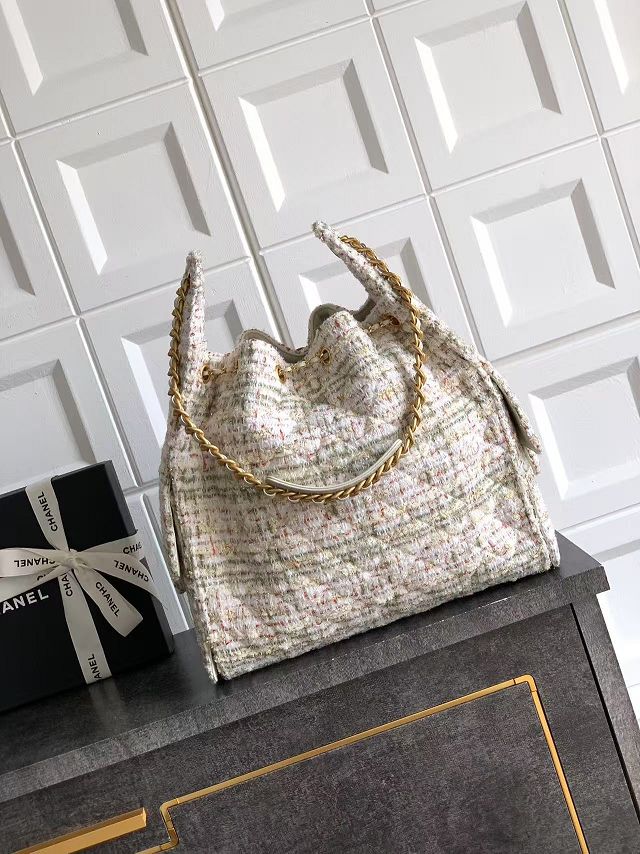 CC original tweed 25 medium handbag AS5311 white
