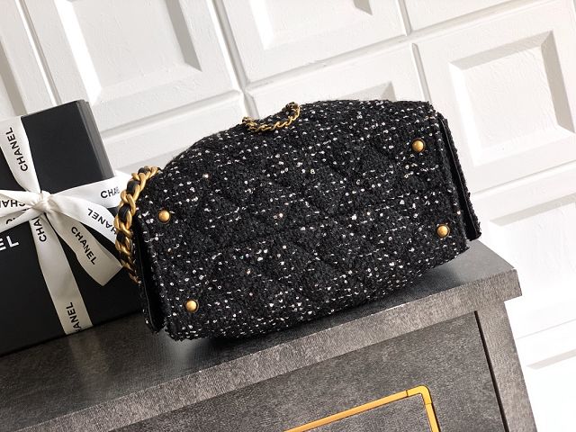 CC original tweed 25 mini handbag AS5631 black
