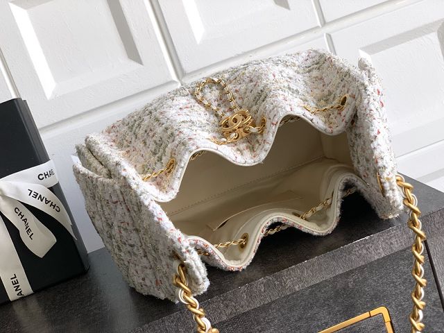 CC original tweed 25 small handbag AS5293 white