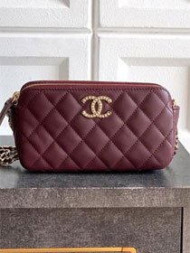 CC original grained calfskin vanity with chain AP4670 