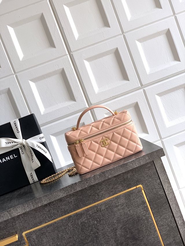 CC original grained calfskin vanity with chain AP5090