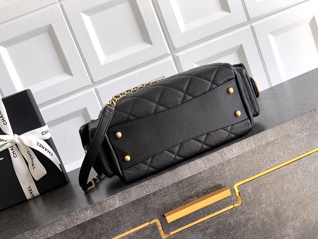 CC original grained calfskin small bowling bag AS5792 black