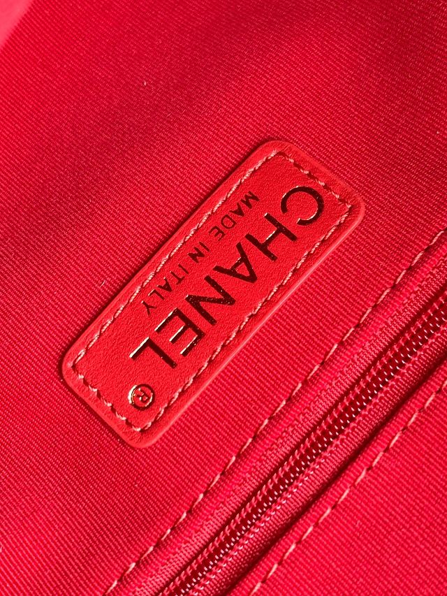 CC original tweed medium bowling bag AS5792 red