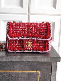 CC original tweed mini flap bag A69900 red