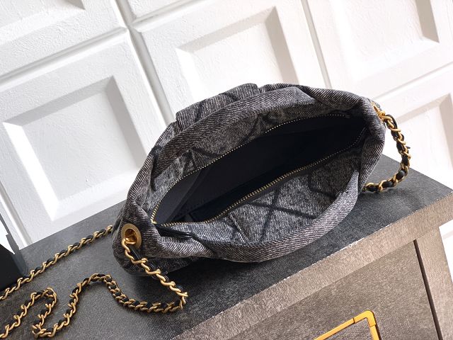 CC original denim small handbag AS5849 black