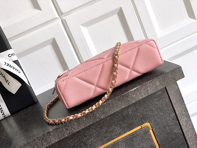 CC original grained calfskin vanity with chain AP4936 pink