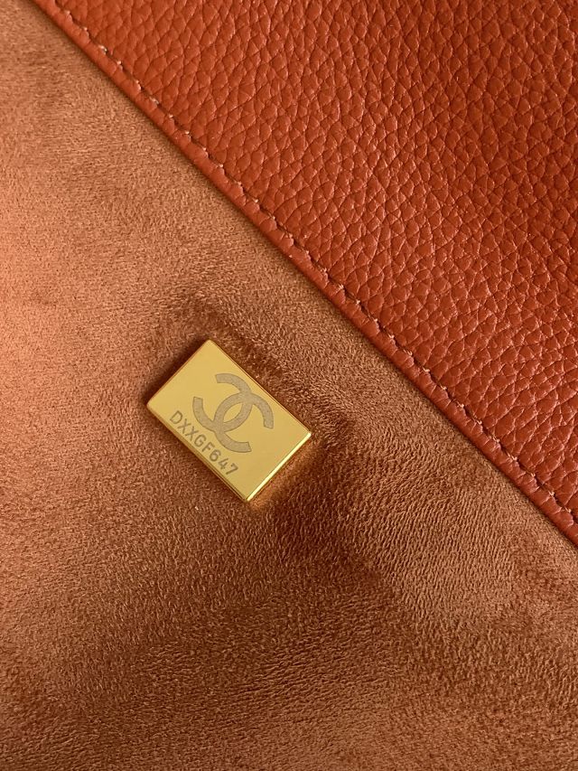 CC original suede calfskin medium tote bag AS6289 brown