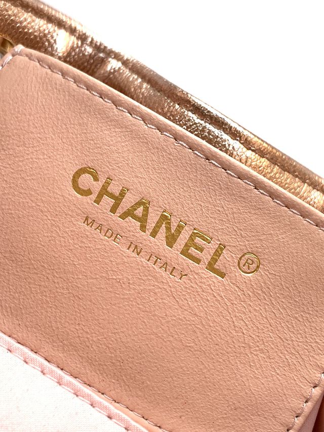 CC original grained calfskin 25 mini handbag AS5631 rose gold