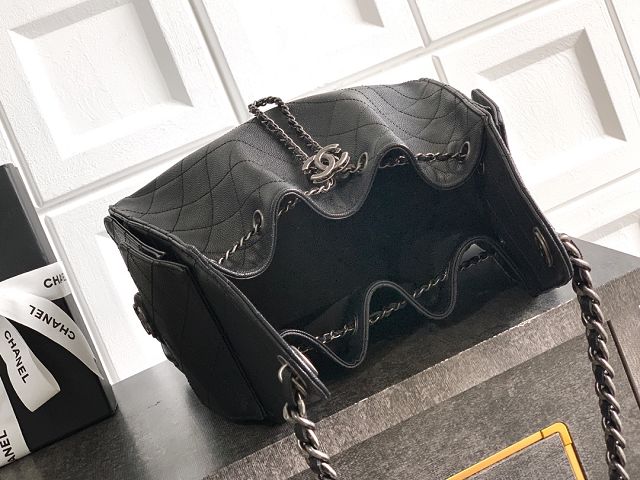 CC original grained calfskin 25 small handbag AS5293 black