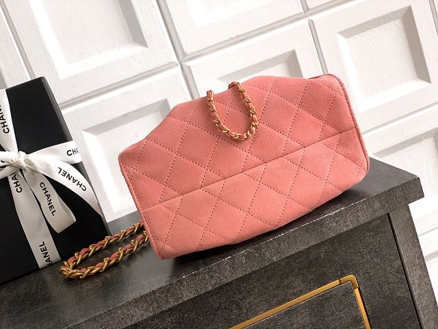CC original suede calfskin 25 mini handbag AS5631 pink